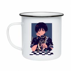 Кружка емальована Scaramouche with gnosises - PrintSalon