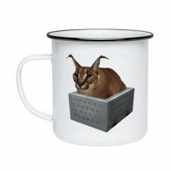 Кружка эмалированная Шлепа в тазике - PrintSalon