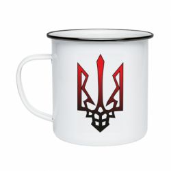 Кружка емальована Злий герб Захисників - PrintSalon