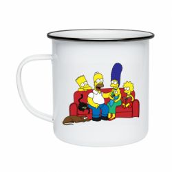 Кружка эмалированная Simpsons At Home - PrintSalon