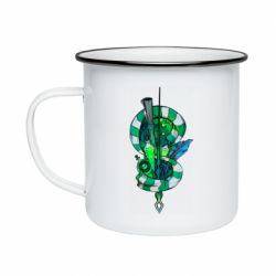 Кружка эмалированная Символы Слизерина - PrintSalon