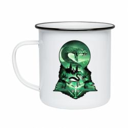 Кружка емальована Slytherin collage - PrintSalon