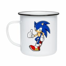 Кружка емальована Sonic art - PrintSalon