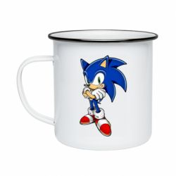 Кружка эмалированная Sonic with smile - PrintSalon