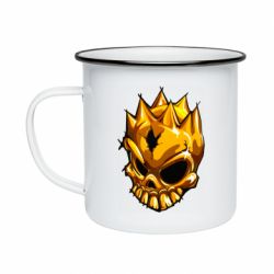Кружка эмалированная Standoff - Gold Skull