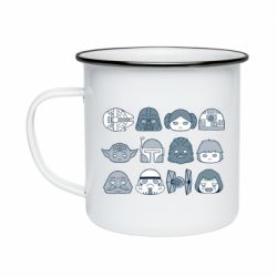 Кружка эмалированная Star wars icons - PrintSalon