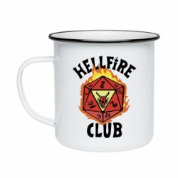 Кружка эмалированная Stranger Things: Hellfire club - PrintSalon
