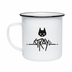 Кружка емальована Stray logo - PrintSalon