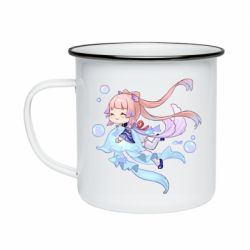 Кружка емальована Swimming Kokomi - PrintSalon