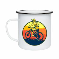 Кружка эмалированная Сyclist - PrintSalon