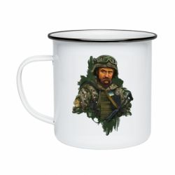 Кружка эмалированная Тарас Шевченко ВСУ - PrintSalon