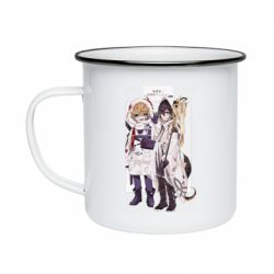 Кружка эмалированная Тарталья и Моракс - PrintSalon