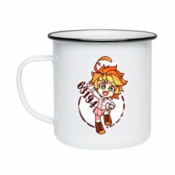 Кружка эмалированная The promised Neverland Emma - PrintSalon