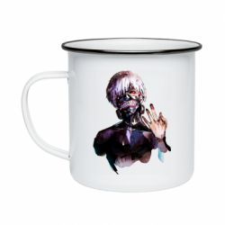 Кружка эмалированная Tokio Ghoul Kaneki - PrintSalon