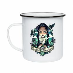 Кружка эмалированная Уэнздей арт - PrintSalon