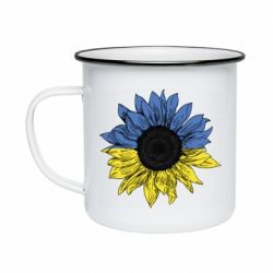 Кружка эмалированная Украина! Подсолнух - PrintSalon