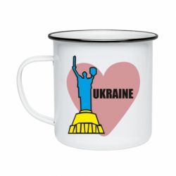 Кружка эмалированная Ukraine in heart - PrintSalon