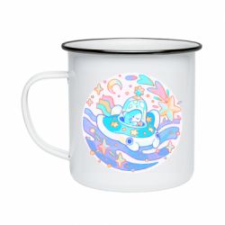 Кружка эмалированная Ultra cute shark - PrintSalon