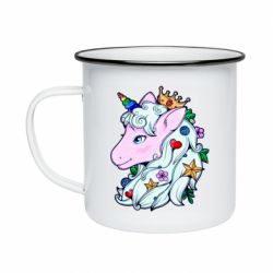 Кружка эмалированная Unicorn Princess - PrintSalon