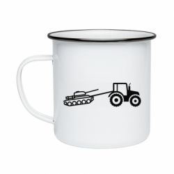 Кружка эмалированная В хозяйстве пригодится - PrintSalon