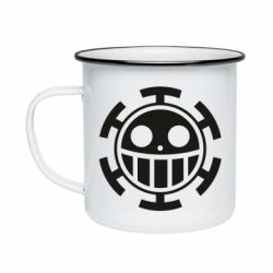 Кружка эмалированная Ван Пис флаг Трафальгара - PrintSalon