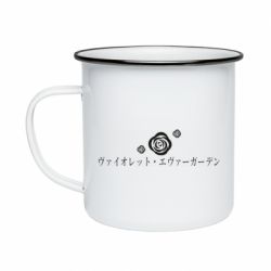 Кружка эмалированная Violet Evergarden logo - PrintSalon