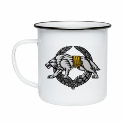 Кружка эмалированная Волк УССО - PrintSalon