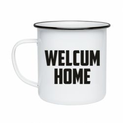 Кружка эмалированная Welcum Home - PrintSalon