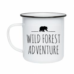 Кружка эмалированная Wild forest adventure - PrintSalon
