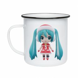 Кружка эмалированная Winter Hatsune Miku