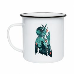 Кружка эмалированная Xiao silhouette - PrintSalon