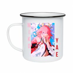 Кружка эмалированная Yae Miko art - PrintSalon