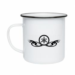 Кружка эмалированная Yamaha Art Logo - PrintSalon
