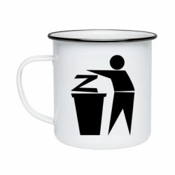 Кружка эмалированная Z is a trash - PrintSalon