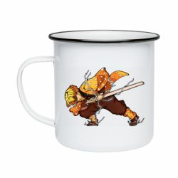 Кружка эмалированная Zenitsu Demon Slayer - PrintSalon