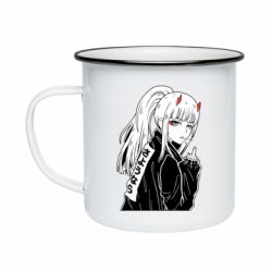 Кружка эмалированная Zero Two Art - PrintSalon