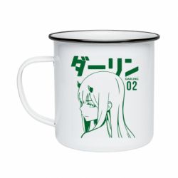 Кружка эмалированная Zero Two Girl - PrintSalon