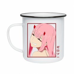 Кружка эмалированная Zero Two Smile - PrintSalon