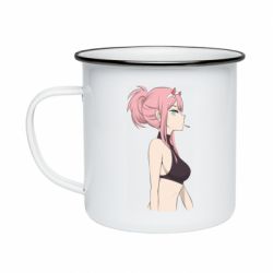 Кружка эмалированная Zero Two - PrintSalon