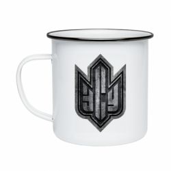 Кружка емальована ЗСУ метал лого - PrintSalon