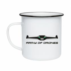 Кружка эмалированная Army of Drones - PrintSalon