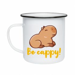Кружка эмалированная Be Cappy! - PrintSalon