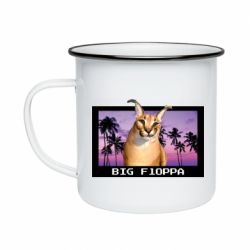 Кружка эмалированная Big Floppa - PrintSalon