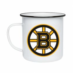 Кружка эмалированная Boston Bruins logo - PrintSalon