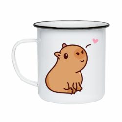 Кружка емальована Capybara - PrintSalon
