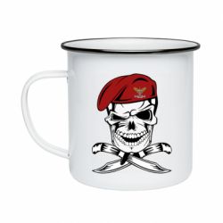 Кружка эмалированная Череп ДШВ - PrintSalon