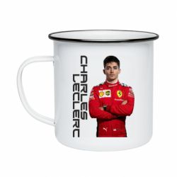 Кружка эмалированная F1 Charles Leclerc - PrintSalon