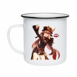 Кружка эмалированная Ху Тао Геншин - PrintSalon