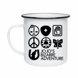 Кружка емальована JoJo Symbols - PrintSalon
