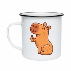 Кружка эмалированная Капибара лайк - PrintSalon